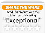 Share the Ware  endows JobTabs Job Search & Resume with the highest possbile rating of Exceptional.